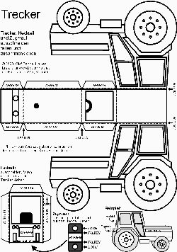 Bastelbogen Trecker